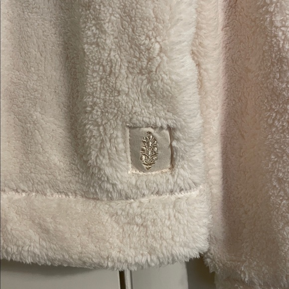 Free People Movement Dazed Hi White Sherpa Jacket Women’s Large - Picture 2 of 5